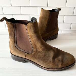 Thursday Boots Women's Brown Suede Duchess Chelsea Ankle Boots